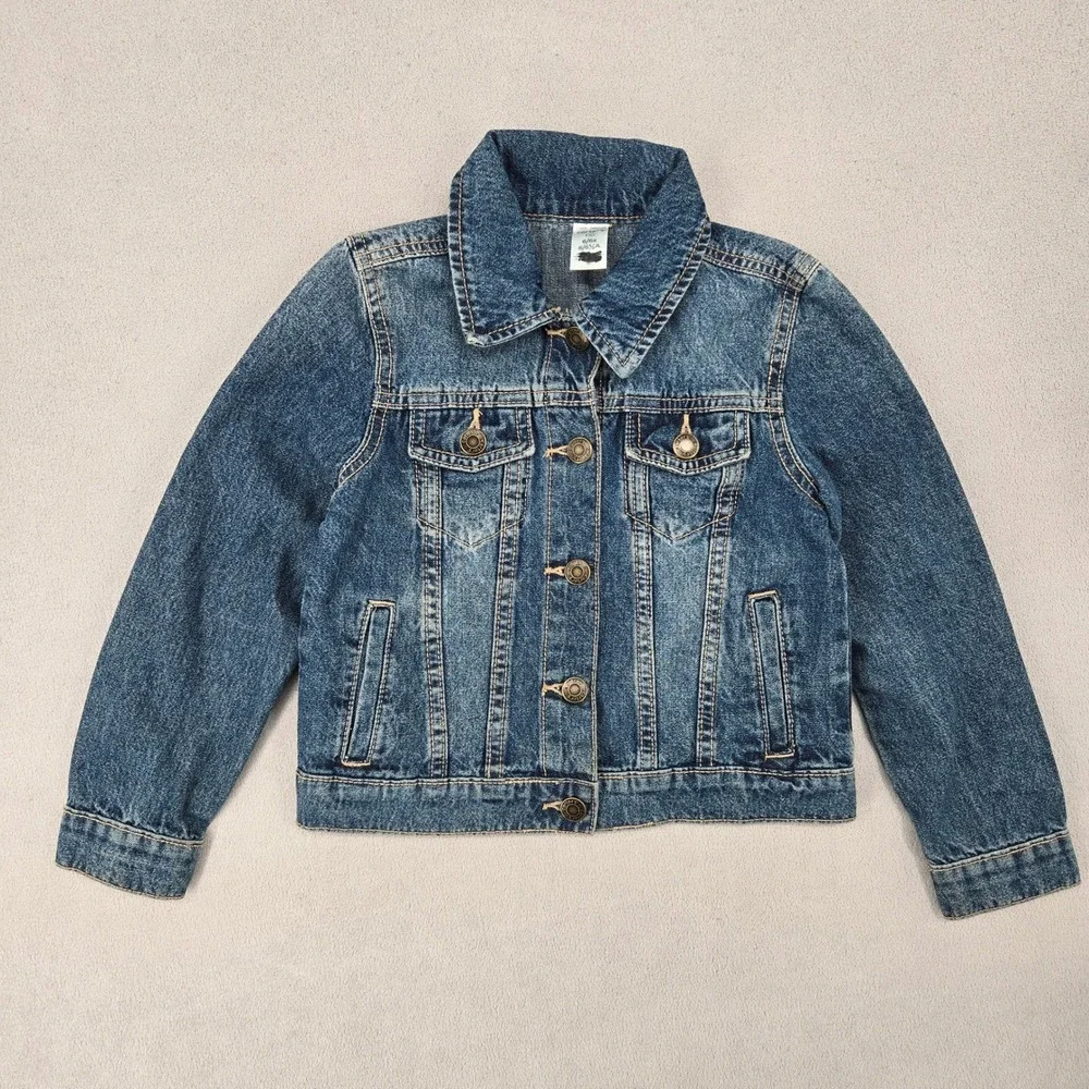 Carter's 6/6x Denim Trucker Jacket Kids Blue Classic Casual Jean Coat
